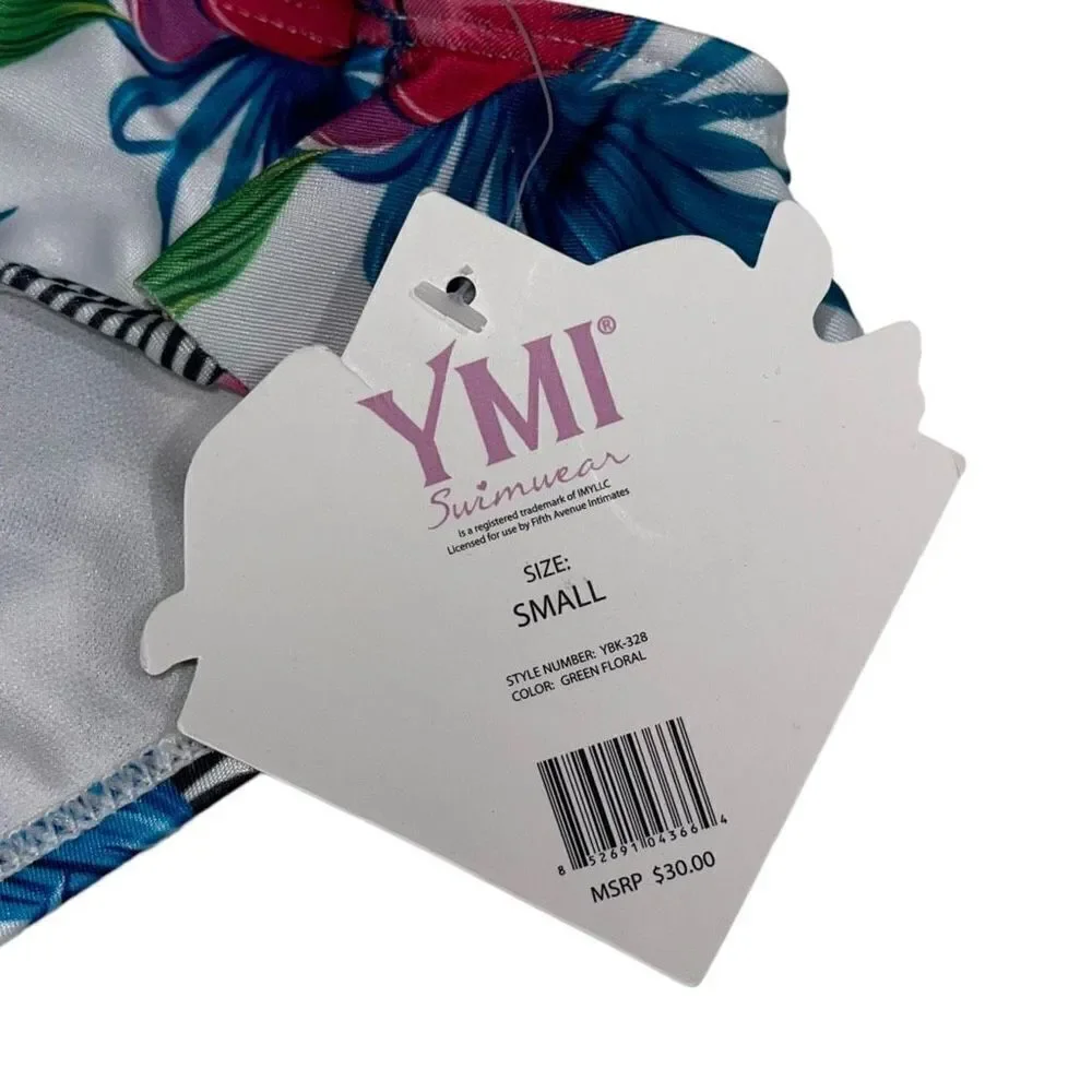 YMI Multicolor Floral Off-Shoulder Bikini - Size Small‎